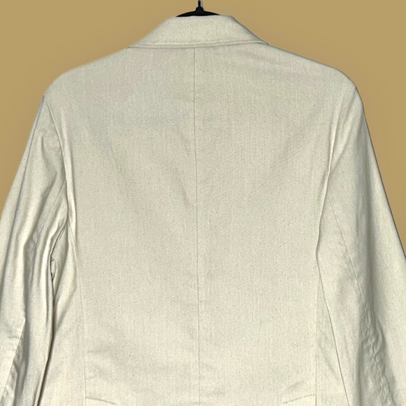 MM Lafleur The Teddy Breeze Jacket in Color Natural, Cotton Viscose Blend, 6 - Picture 8 of 15